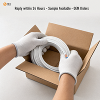 Câble électrique plat ignifuge ZR RVVB en PVC isolé, fil de cuivre nu flexible 300-500V, conforme RoHS et CCC, approvisionnement en vrac