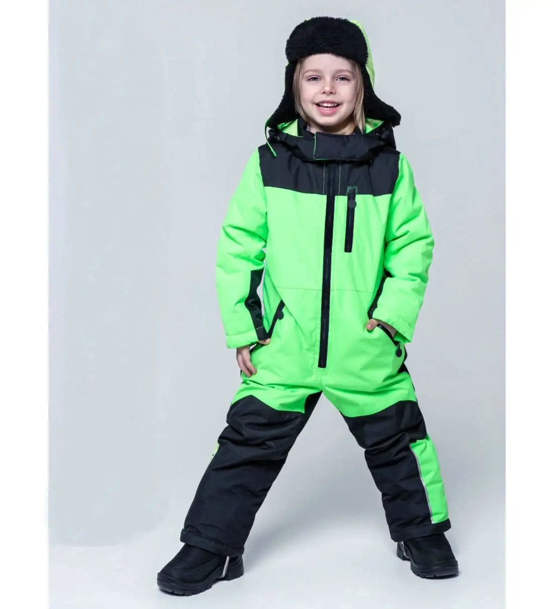 Jumpsuit with membrane fabric repels water and dirt windproof allows the skin to breathe Overalls for children