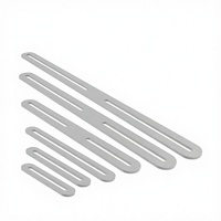 Pièce de fixation d'angle en acier inoxydable réglable à double tête, à trou long, mobile, fixateur de réparation anti-vibration personnalisé