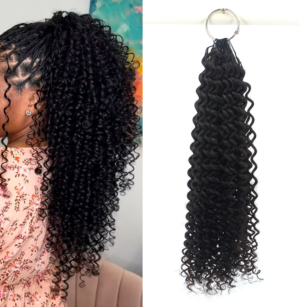 KAMA 100% Virgin Remy Human Hair Extensions for Crochet Braiding Natural Color Machine Made Feather Tip Hair Detail Section 1