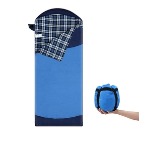 Sac <span class=keywords><strong>de</strong></span> couchage léger et compact en polyester/nylon avec duvet d'oie pour adultes, 3 saisons, camping, randonnée, portable, pour le backpacking - Product Image 1