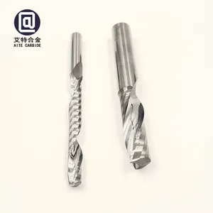 Coated Left-hand Single-edge Spiral Milling Cutter PVC Acrylic Cutting Head Cnc Engraving Machine Tool