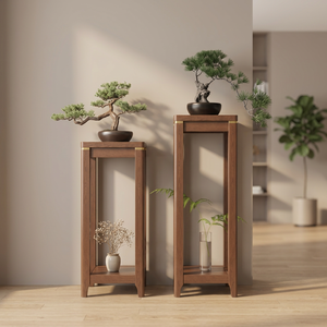 Soporte de Madera de Múltiples Niveles para Plantas, Estante para Flores, Madera de Pino, Decorativo, para Exhibición de Plantas Verdes, para Hogar y Hotel - Product Image 1