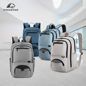 Kingsons Student Backpack 15 Inches Large Capacity Everyday Use Male Solid Color Travel Casual Style - Product Image 1