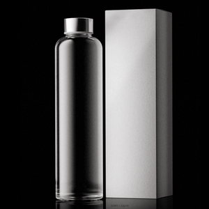 Botella <span class=keywords><strong>de</strong></span> agua potable <span class=keywords><strong>de</strong></span> vidrio reutilizable con tapa <span class=keywords><strong>de</strong></span> metal, botella <span class=keywords><strong>de</strong></span> 350ml, 500ml, 750ml, cilindro esmerilado, transparente, <span class=keywords><strong>boca</strong></span> ancha, colorida - Product Image 1