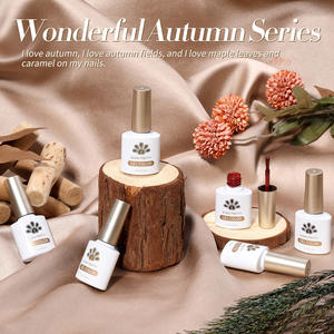 BORN PRETTY HEMA Free Fall Gel Polish Couleur Haute Pigment <span class=keywords><strong>Halloween</strong></span> Ongles Corail <span class=keywords><strong>Orange</strong></span> Nude Brun Manucure Vernis Gel Nail Art - Product Image 2