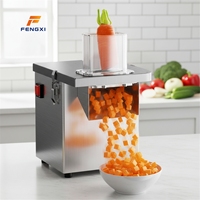 FXP Automatische Multifunctionele Motor Aangedreven Groente- en Fruitverwerkingsmachine, snij-, schijf- en raspmachine voor snackproductie