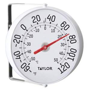 Thermomètre analogique extérieur en acier allié de 5-1/4 pouces de diamètre, fabriqué en Chine, par <span class=keywords><strong>Taylor</strong></span> Precision Products 5159 - Product Image 2