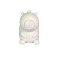 Figurine de Capybara en résine pour peinture fluide, 18 cm, pour artisanat DIY, sculpture, cadeau d'affaires décoratif, vente en gros