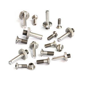 Ejes torneados CNC de precisión Mecanizado personalizado de aluminio/acero inoxidable - Product Image 3