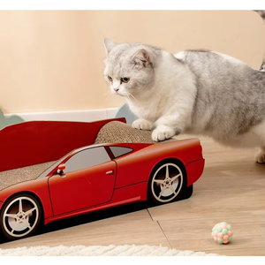 ADZIA Car-Shaped <strong>Cat</strong> Tower Corrugated Wood Scratch Board LEGO-inspired Pet Furniture <strong>Bed</strong> <strong>Cat</strong> PackSports Cars <strong>Cat</strong> Scratcher <strong>Bed</strong> - Product Image 5