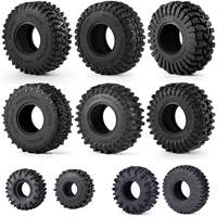 Ensembles de pneus en mousse de caoutchouc haute durabilité pour RC Crawler, pièces de mise à niveau compatibles avec les modèles 1/18 et 1/24 de 1,1 et 1,3 pouces