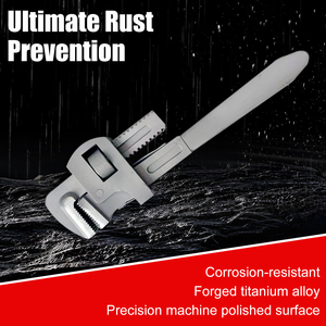 <span class=keywords><strong>Clé</strong></span> <span class=keywords><strong>à</strong></span> pipe en titane HENITUER T1028, outils en titane non magnétiques, adaptée aux domaines de l'aviation, de la médecine et de l'usage domestique - Product Image 2