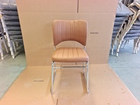 Chaises de bureau portables à bas prix, empilables, à dossier bas, pour salles de réunion