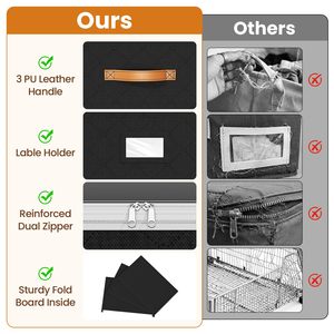Contenedor de Almacenamiento Rodante Ajustable de 80L para Debajo de la Cama con Ruedas y Tapas Transparentes para Dormitorios, Hogar, Ropa y Mantas - Product Image 3
