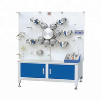 Machine d'impression d'étiquettes rotative haute vitesse double face 4+1 couleurs JS-1041B pour étiquettes d'entretien en nylon, taffetas, polyester et ruban satiné