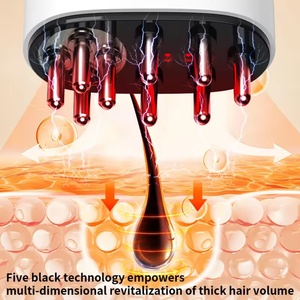 Peine de Masaje Eléctrico con Aceites para el Crecimiento del Cabello, Cuidado del Cuero Cabelludo y Aplicador de Aceite Capilar, Guía de Aplicación de Líquido Anticaída - Product Image 5