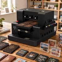 COLORSUN Nouveau produit Imprimante UV multifonctionnelle format A3 pour tête d'impression EPSON XP600 Imprimante à plat automatique pour bouteilles