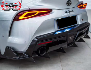 กันชนคาร์บอนไฟเบอร์แผ่นกระจายแสงด้านหลังสำหรับ Toyota Supra A90 A91 MK5สไตล์ VRS อุปกรณ์ตกแต่งรถยนต์ - Product Image 2