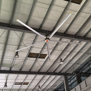 Ventilador de Techo Industrial HVLS PMSM de 14 pies, Baja Velocidad, Gran Volumen de Aire, Flujo de Aire Suave, para Áreas de Trabajo, Fábricas y Almacenes - Product Image 1