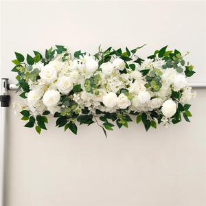 Composizione Floreale Artigianale per Matrimoni, Decorazione per Tavoli e Sfondi, Fiori di Seta Rossi, Bianchi e <span class=keywords><strong>Rosa</strong></span> per Eventi e Mostre - Product Image 2