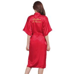 Robe en satin mère <span class=keywords><strong>du</strong></span> <span class=keywords><strong>marié</strong></span> maquillage de mariage longue Robe <span class=keywords><strong>du</strong></span> matin longueur au genou été mince mère <span class=keywords><strong>du</strong></span> <span class=keywords><strong>marié</strong></span> - Product Image 5