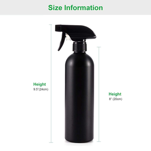 250ml 500ml 32oz HDPE <b>Black</b> Matte <b>Spray</b> Bottles with Trigger Mechanism Suitable for Car Detailing Cleaning Empty Plastic Bottle - Product Image 3