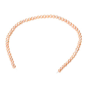 Colliers de perles d'eau douce roses presque naturelles de 7-8 mm, vente en gros du fabricant, perles semi-finies pour la fabrication artisanale de bijoux - Product Image 4