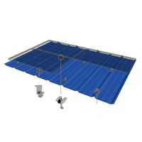 Kits de montage de toiture en métal ondulé pour panneaux solaires, fournis directement par l'usine, plaque de base en aluminium pour panneaux solaires, supports de montage réglables pour panneaux solaires.