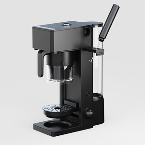 Machine à café électrique intelligente automatique avec moulin à café intégré, boîtier en aluminium, nettoyage facile, usage domestique, capacité de 4 tasses - Product Image 1