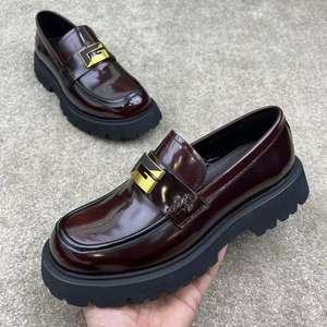 Chaussures en Cuir Professionnelles, Tendance et Décontractées, Résistantes à l'Usure, Nouvelles Chaussures Basses Décontractées pour Homme de Style Britannique, Chaussures Habillées Haut de Gamme - Product Image 4