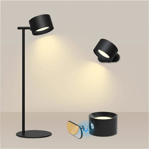 Lâmpada de Parede Magnética Recarregável por USB com Rotação de 360 Graus, Luzes de Mesa Sem Fio com Controle Remoto - Product Image 2