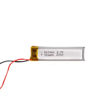 Baterai Lithium Polymer Isi Ulang 501040 3.7V 180mAh Li-Po Cell untuk Elektronik Konsumen