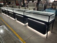 Vitrine de Luxe Personnalisée pour Bijouterie avec Éclairage LED pour Centre Commercial et Aménagement de Magasin
