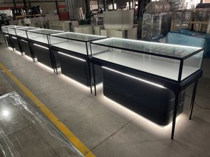 Nhà Máy Tùy Chỉnh Đồ Trang Sức Sang Trọng <span class=keywords><strong>Showcase</strong></span> Cửa Hàng Kính Hiển Thị Tủ Với Đèn LED Chiếu Sáng Cho Trung Tâm Mua Sắm Cửa Hàng Thiết Kế Nội Thất - Product Image 2
