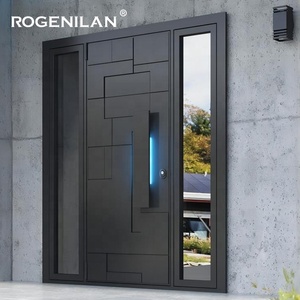 Nuevo Diseño Personalizado <span class=keywords><strong>de</strong></span> <span class=keywords><strong>Puertas</strong></span> <span class=keywords><strong>de</strong></span> Entrada <span class=keywords><strong>Principal</strong></span> <span class=keywords><strong>de</strong></span> <span class=keywords><strong>Aluminio</strong></span>, Puerta Pivotante <span class=keywords><strong>de</strong></span> Seguridad Antirrobo para Exterior <span class=keywords><strong>de</strong></span> Casa - Product Image 3