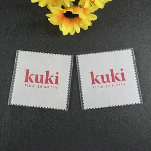 High Quality Jewelry Cloth Custom Logo Grey Luxury Custom Silver Polishing Clear Cloth Jewelry Cleaning Cloth For Jewelry