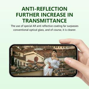 Protecteur d'écran en verre trempé Aurey antistatique, imperméable et anti-lumière bleue pour 16/15/14/13 Pro Max - Product Image 4