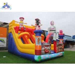 Château gonflable de videur de glissière sèche gonflable de double ruelle avec la glissière commerciale de glissière avec le bon <span class=keywords><strong>prix</strong></span> en vente chaude - Product Image 3