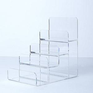 Retail <strong>3</strong>/4/5 Muti-<strong>Layers</strong> Transparent Wallet Display Stand <strong>Rack</strong> <strong>Counter</strong> <strong>Top</strong> Acrylic Wallet Holder Display Store - Product Image 1