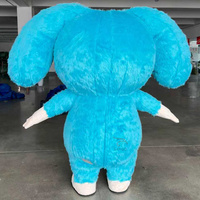 Costume de mascotte gonflable bleu pour adulte, taille bébé, pour événements et location, 2,2/2,6/3m, personnage de dessin animé, combinaison gonflable