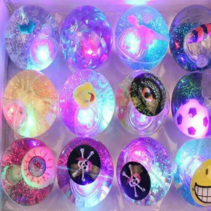 Large size crystal bounce ball with animal pictures glitter ball