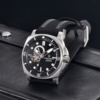 PAGANI 1736 Montre Automatique Homme Japon TMI NH39 Tourbillon Squelette Saphir Cristal Mécanique Montre-Bracelet 200M Étanche