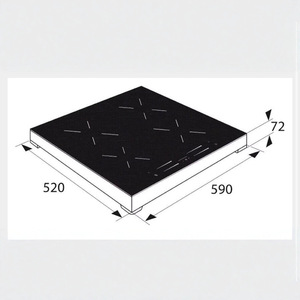 เตาเซรามิกไฟฟ้าแบบฝังในตัว 3 หรือ 4 หัวเตา กำลังไฟสูง สำหรับใช้ในครัว - Product Image 2