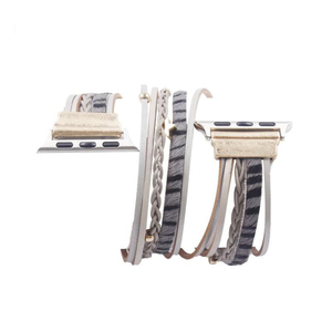 <span class=keywords><strong>Bracelet</strong></span> de <span class=keywords><strong>montre</strong></span> en cuir tressé pour Apple Watch, <span class=keywords><strong>bracelet</strong></span> de <span class=keywords><strong>montre</strong></span> léopard cadeau pour femmes - Product Image 3