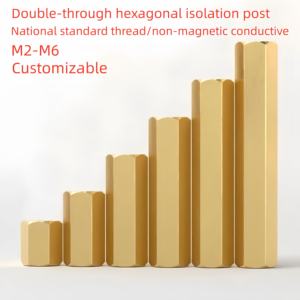 Kolom Tembaga Heksagonal Double-pass, Kolom Isolasi Berkepala Dua, Kolom Nut, Chassis Berongga, Stud Motherboard Komputer M2M6 - Product Image 2