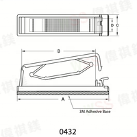 WEICHIMEI Clips de gestion de câble auto-adhésifs, organisateurs de câbles Clips de fil Support de cordon pour câble Ethernet TV PC sous le bureau à la maison