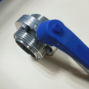 Aomite Chất lượng cao tri-kẹp Van bướm thép không gỉ 304/316L Van bướm DIN/SMS chủ đề Van bướm - Product Image 2