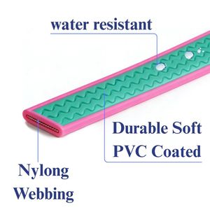 Laisse pour chien longue et résistante en PVC rayé imperméable pour l'entraînement, le rappel et le camping - Product Image 4
