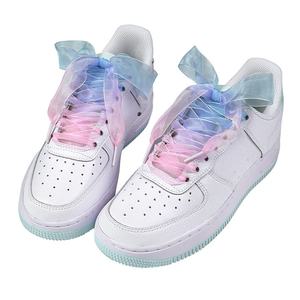 Olian Nouveau Style 2.5 <span class=keywords><strong>cm</strong></span> Dégradé Couleurs Plat Décontracté Polyester Soie Organza Satin Ruban <span class=keywords><strong>Lacets</strong></span> pour Baskets Bottes - Product Image 6